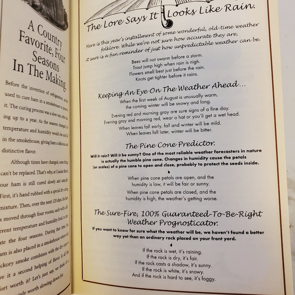 2006 Cracker Barrel Almanac NEW CONDITION - Picture 6 of 9